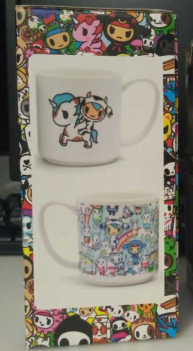 Conjunto de 2 canecas Tokidoki Novas e Seladas