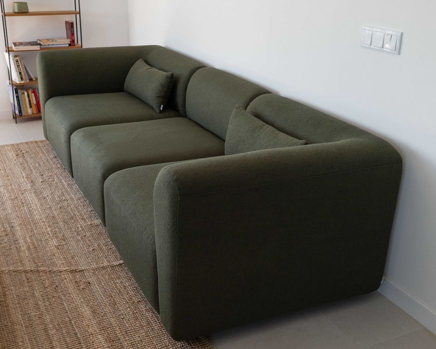 Sofá modular 3 lugares — como novo (3 semanas de uso)