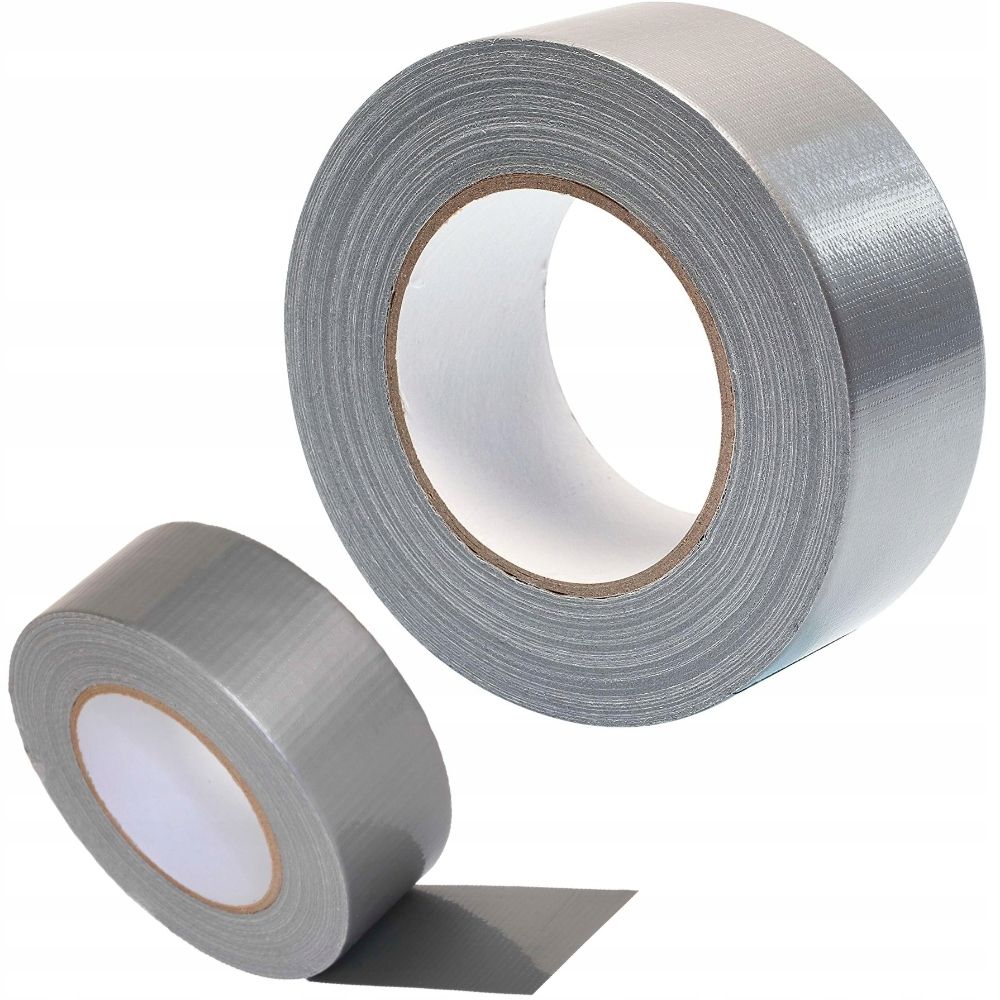 Mocna taśma naprawcza srebrna szara 40m duct tape