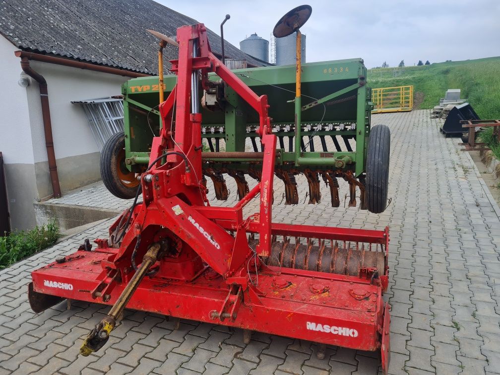 Zestaw uprawowo siewny 2.5m Amazone D7 Special II maschio brona wirowa