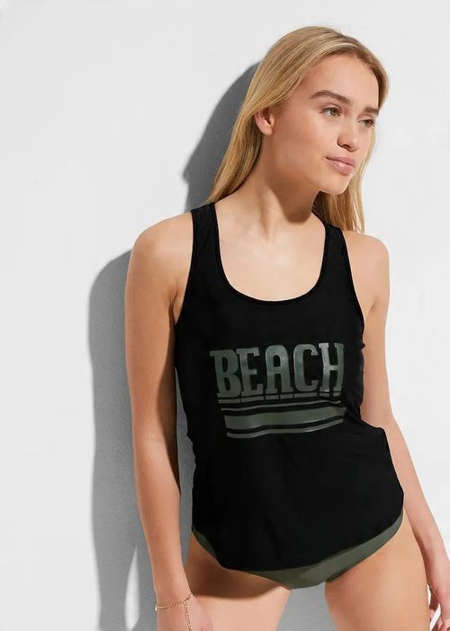 B.P.C tankini 3-elementowe top biustonosz i figi komplet 40.