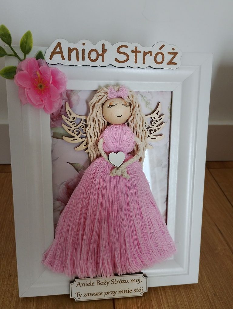Anioł stróż  Anioł szczęścia pamiątka chrztu świętego urodziny
