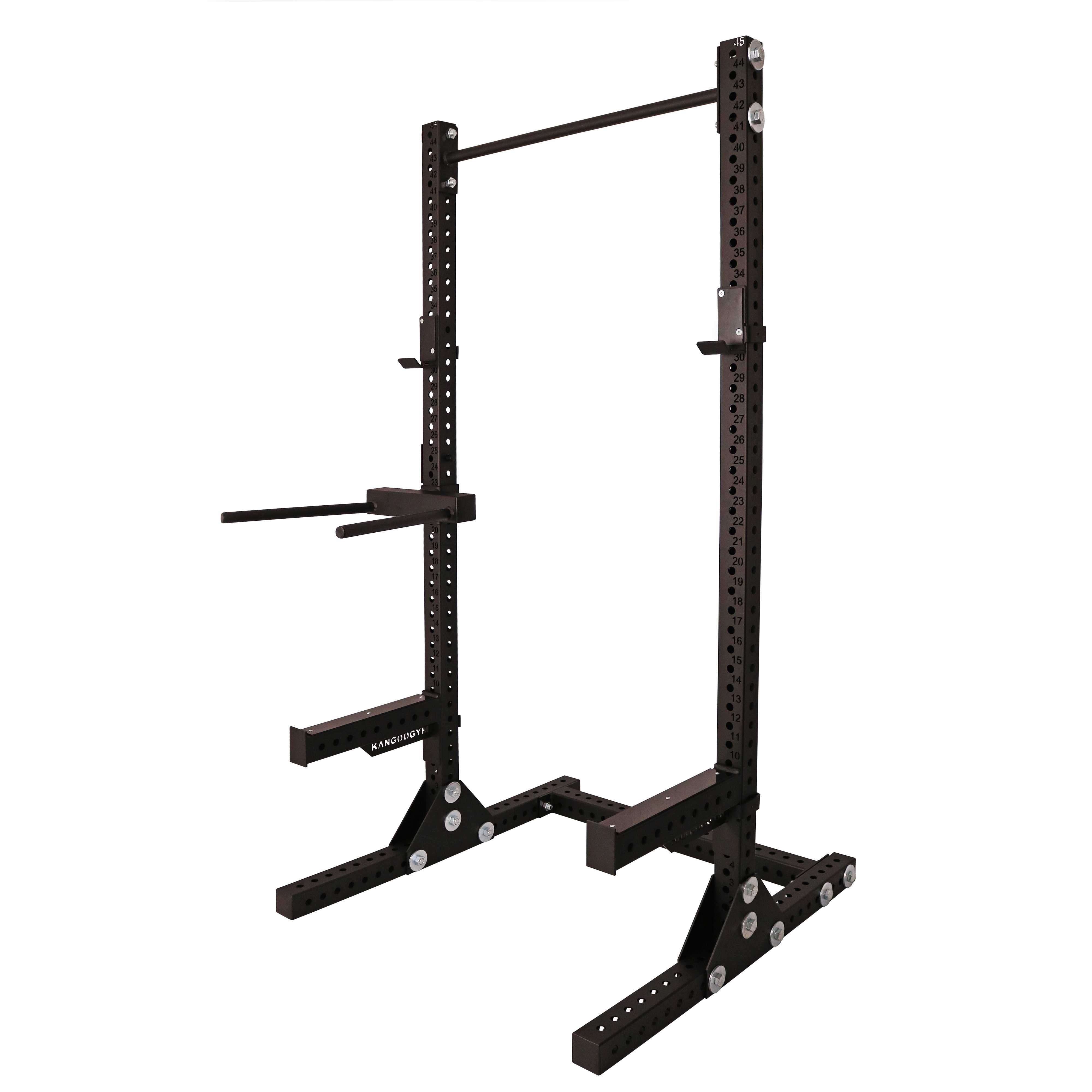 HALF RACK 80x80x3 + stacja DIP + landmine + belki / klatka siłownia
