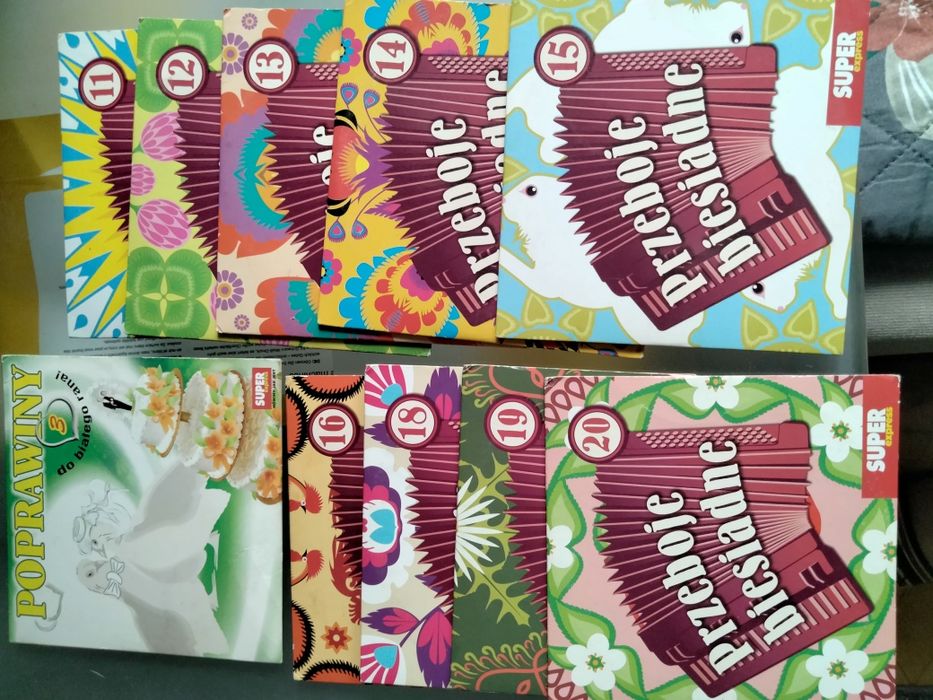 Zestaw 10 płyt CD z muzyką weselną i biesiadną , wydanie super express