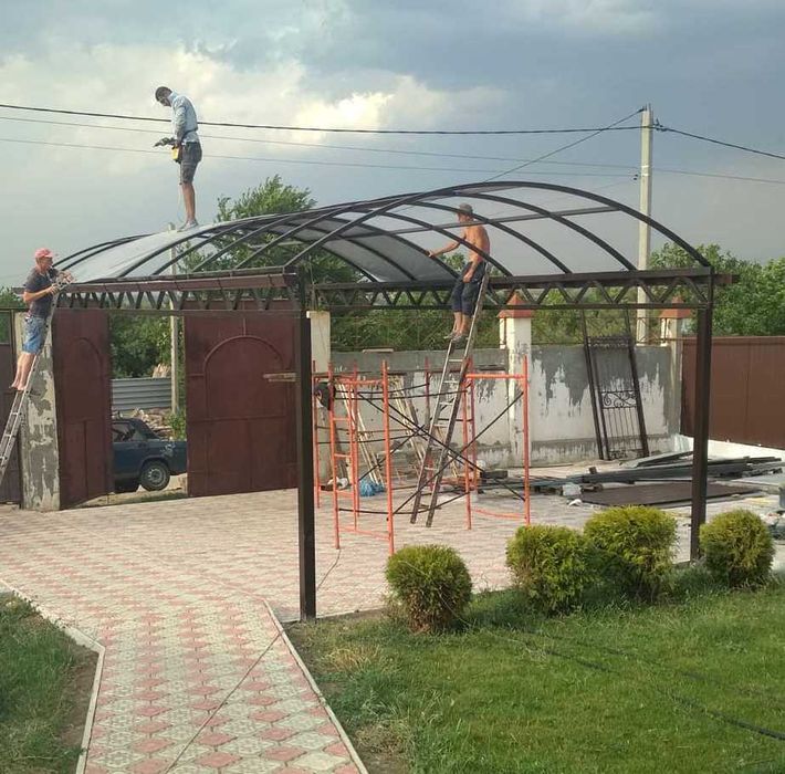 Изготовим  АВТОНАВЕС Навес Ворота Забор ЛЕСТНИЦА Сварочные работы
