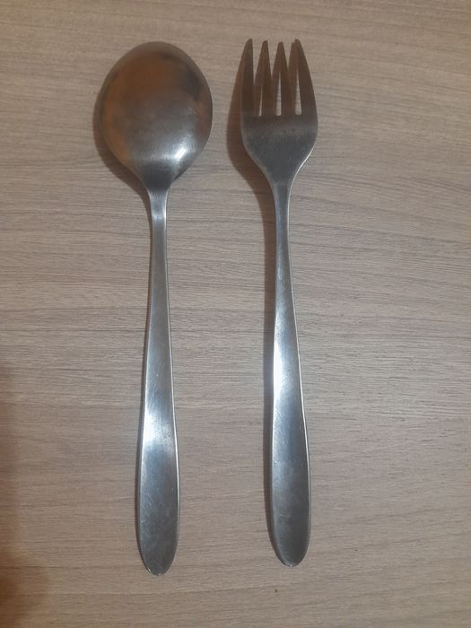 Stare rosyjskie sztućce łyżka i widelec