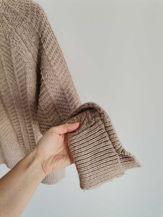 Camisola Rosa Pó com Lã, H&M, Tamanho S