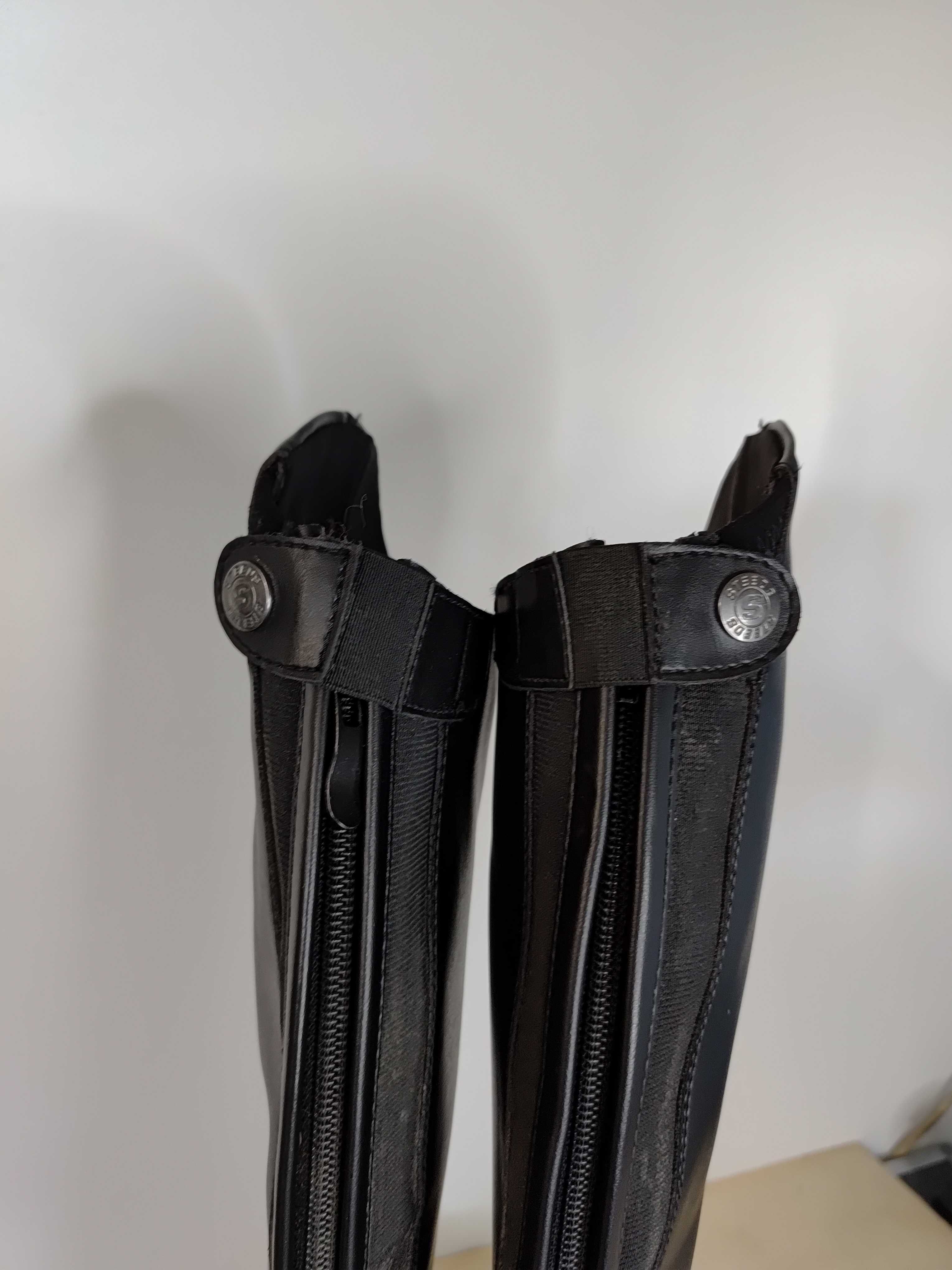 202.41. Oficerki Steeds Tender, roz: 41 Slim, łyd: 33,5cm, wys: 44cm