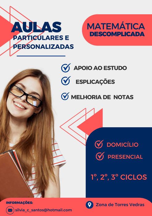 Aulas/explicações particulares de matemática 1º, 2º e 3ºCiclos