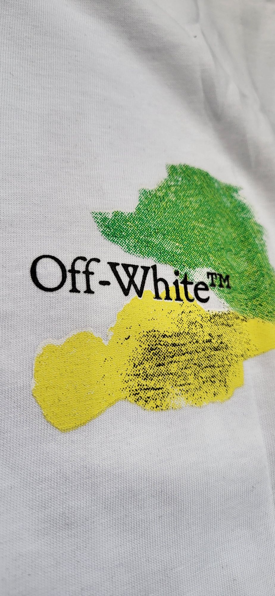 Off white koszulka męska t-shirt biała logo premium XXL