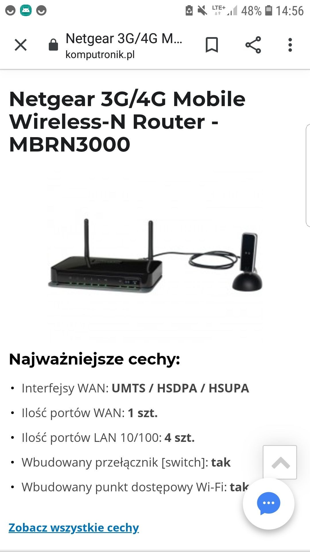 Netgear router 3g umts MBRN3000