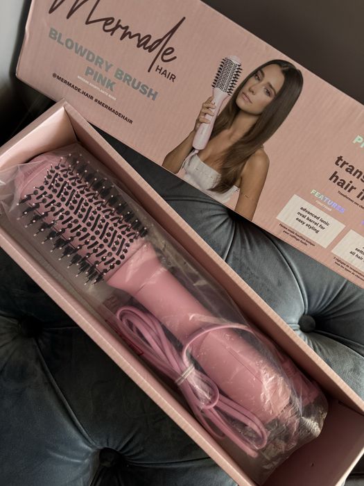 УЦІНКА!! Фен-щітка браш Mermade Blow Dry Brush PINK