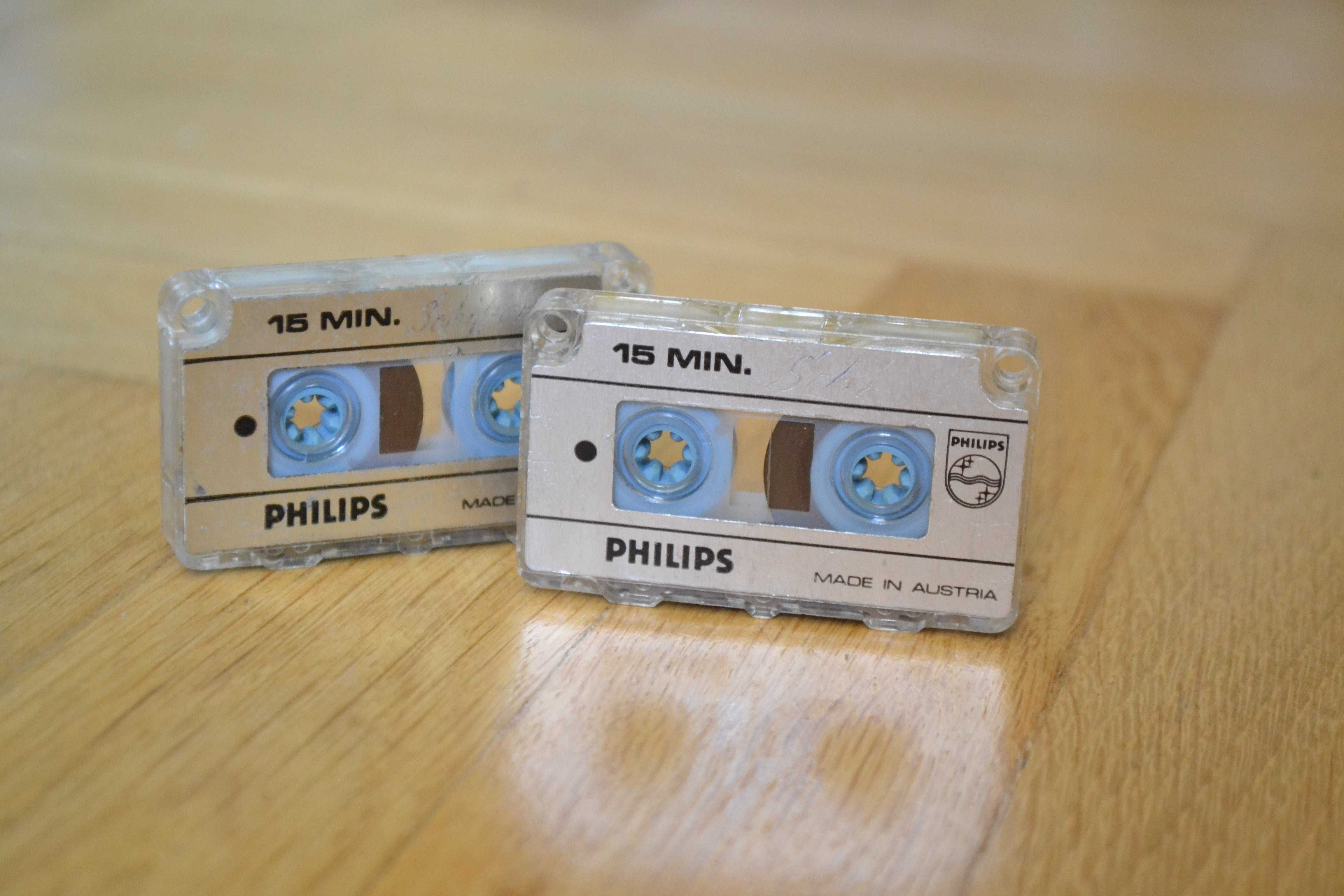 2szt. mini kaseta do dyktafonu Philips do odtwarzacz kasetowy mini