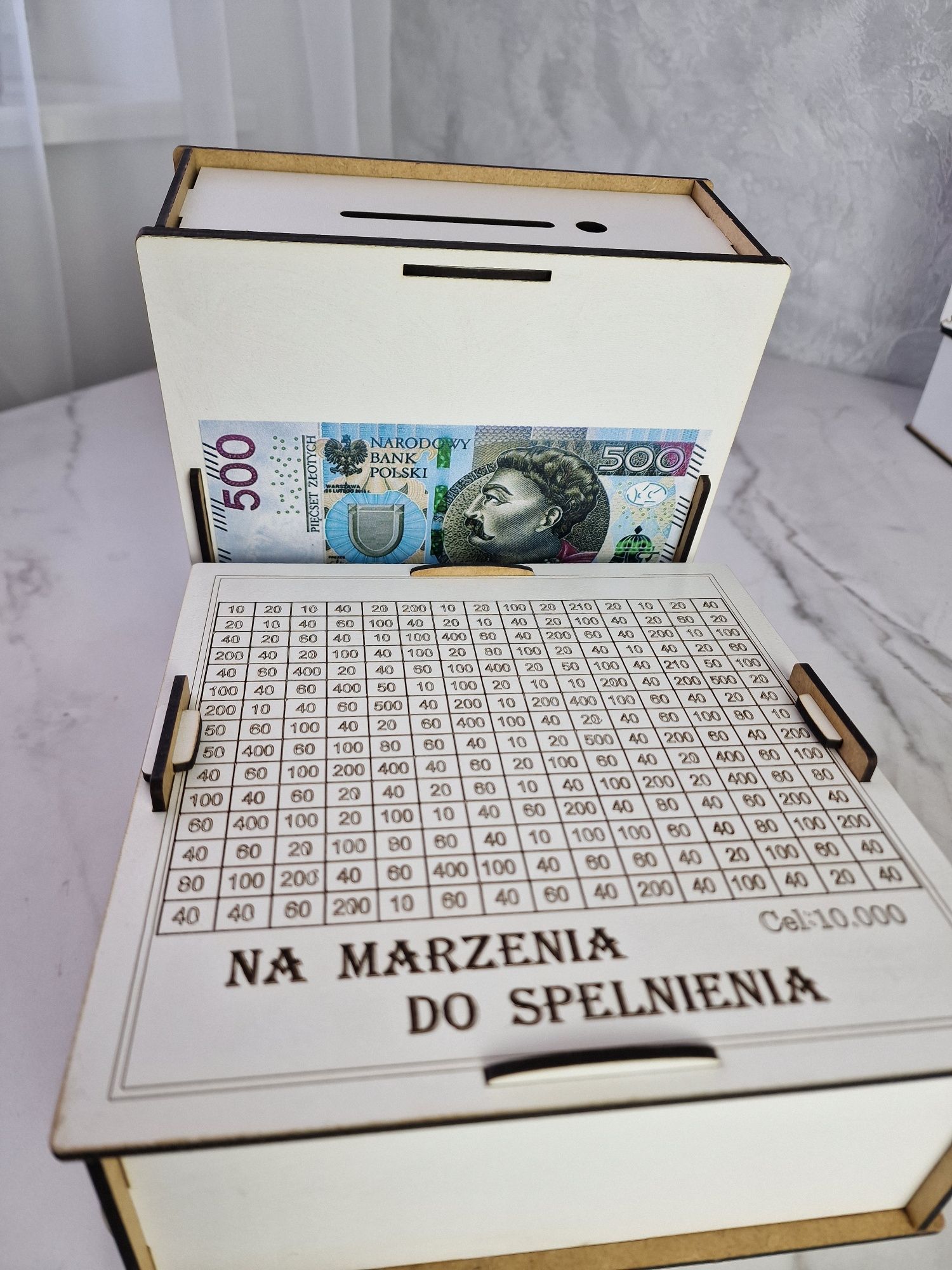 Skarbonka wykreślana docelowa