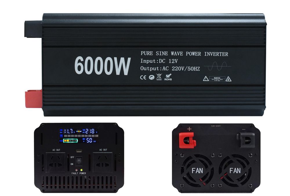 Профессиональный инвертор 6000W с чистой синусоидой