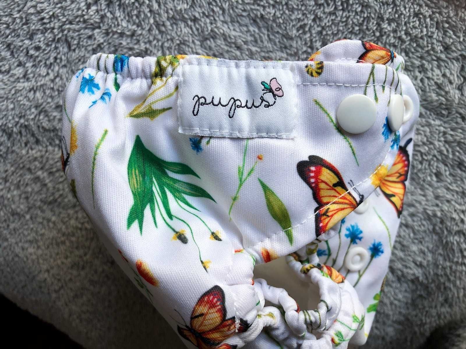 Pieluszka z kieszonką Pupus newborn nb - w trawie 3-7 kg