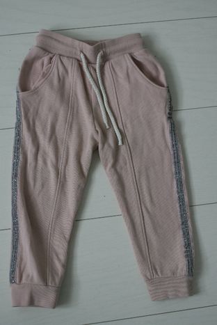 spodnie dresowe NEXT z brokatem na bokach nogawek r.98 3 lata