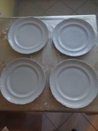 4 talerze porcelana Chodzież +1 gratis