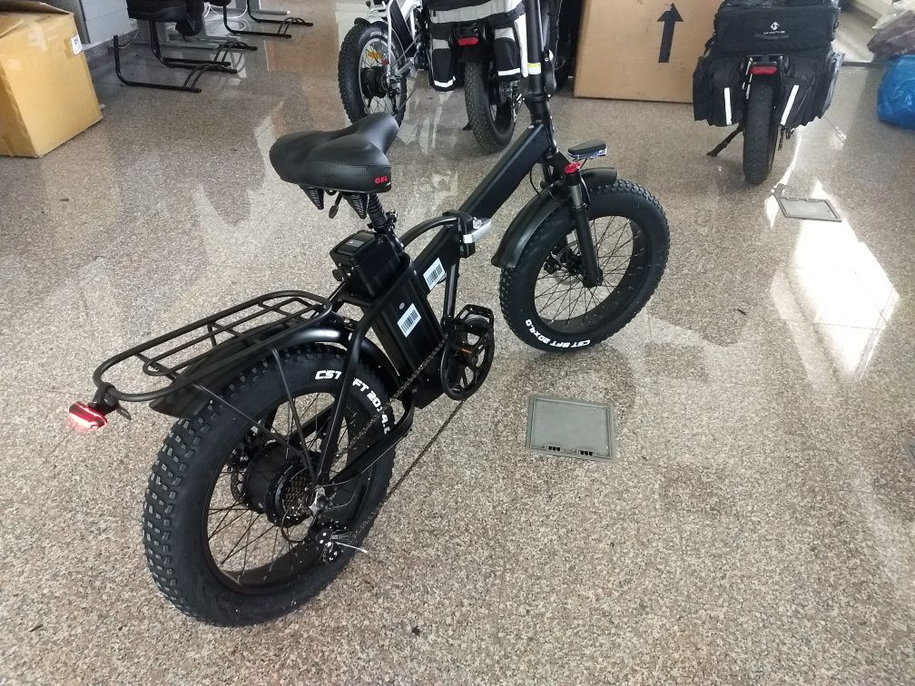2 bicicletas elétricas novas, dobrável  500w e 750w + 1 bateria extra