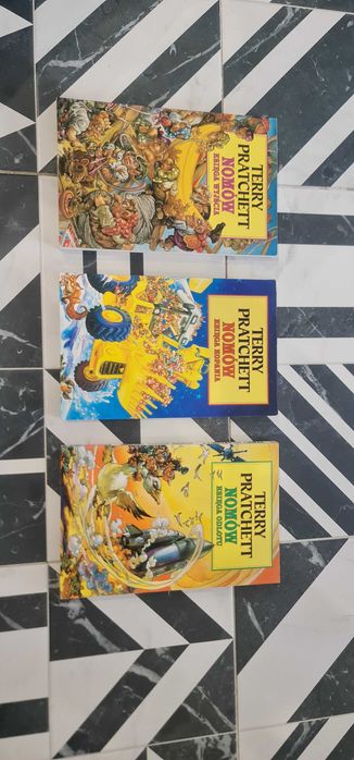 JEDYNY ZESTAW 1-3 Nomów księga wyjścia kopania odlotu TERRY PRATCHETT