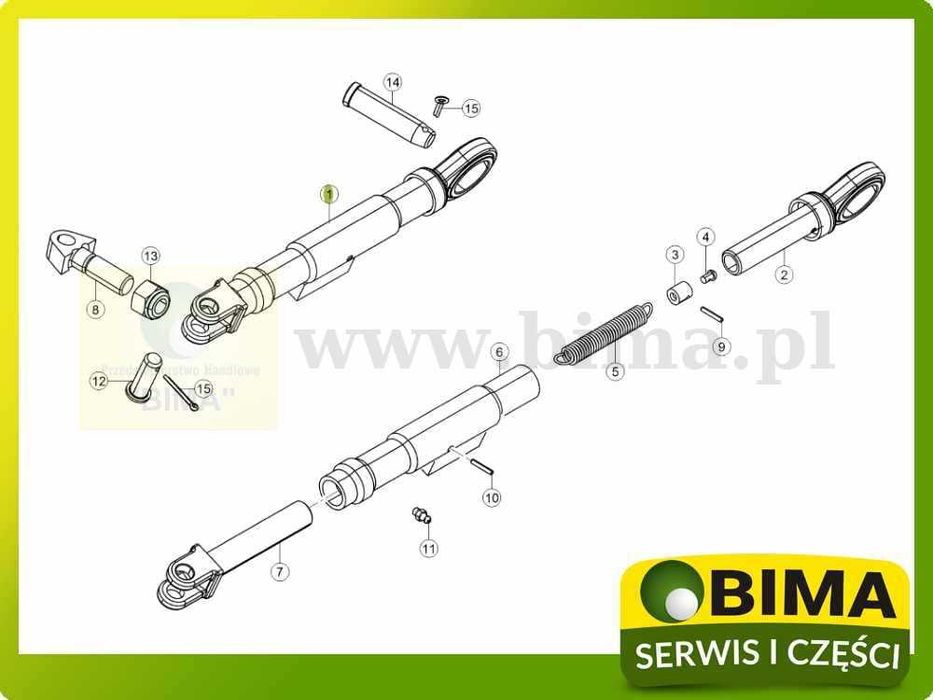 Drążek stabilizujący boczn odciąg Stabilizator CLAAS Arion Axion Atles