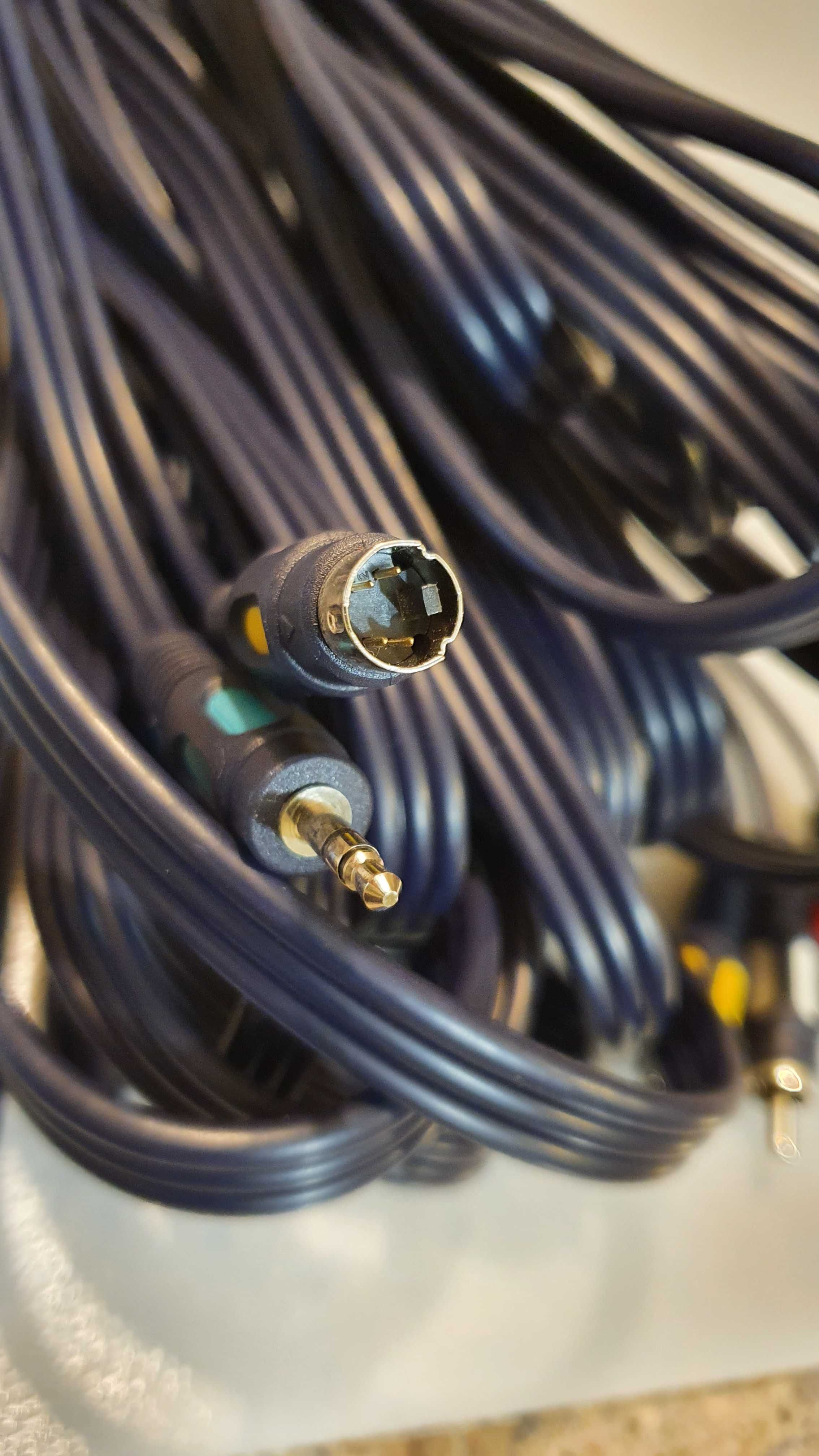 Kabel jack+SVHS-3xRCA 10m