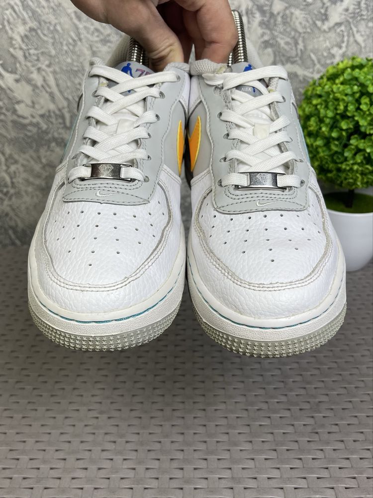 Nike Air Force 1 кроссовки 38 размер спортивные кожаные белые