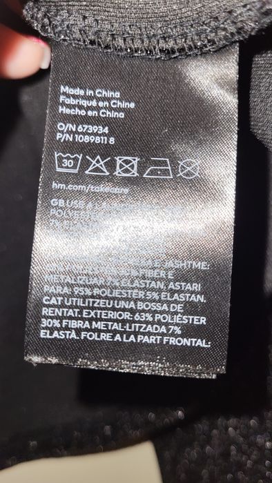 Bluzka dzianinowa, granatowa, marka HM