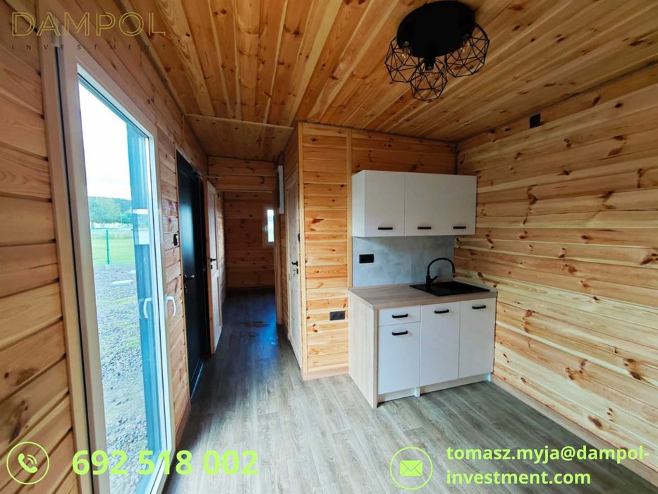 Nowoczesny domek mobilny całoroczny 10×3 m dostępny od ręki