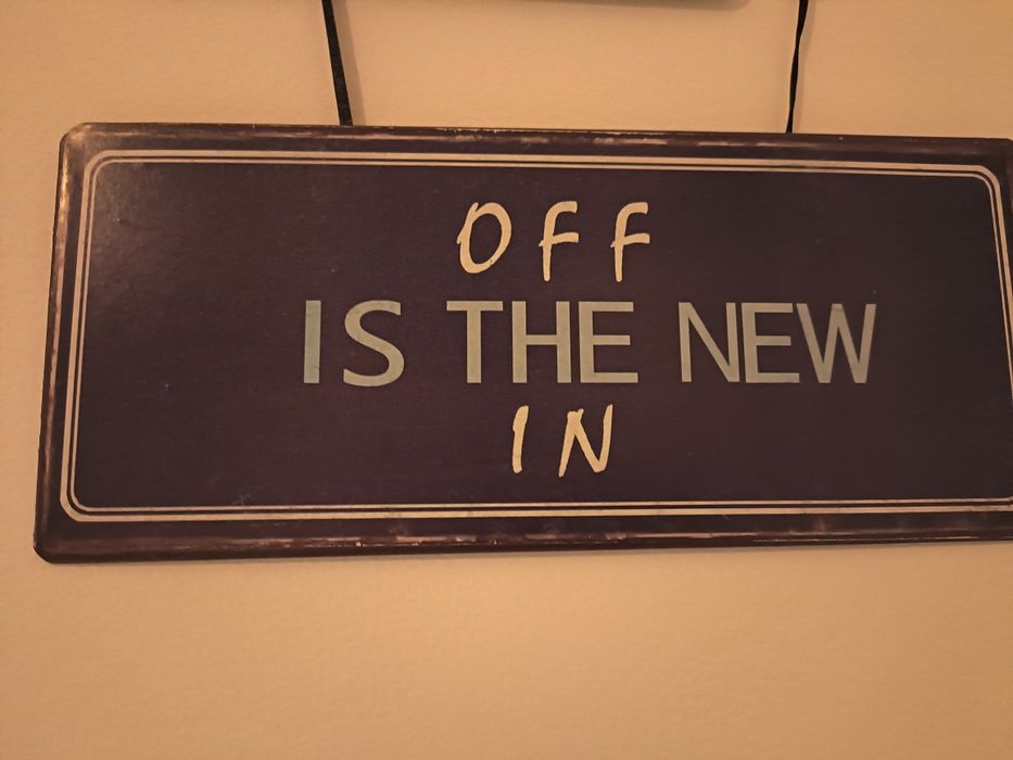 Placa decorativa com mensagem