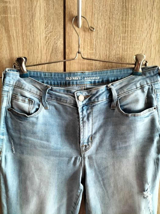 Spodnie dżinsowe z dziurami L