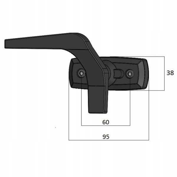 klamka, zamknięcie szyby tylnej Manitou MLT MT 633 ACX998i