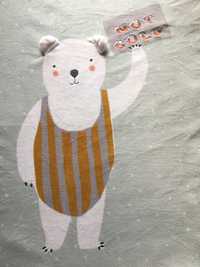 Polarowy Kocyk zimowy z misiem Zara Home