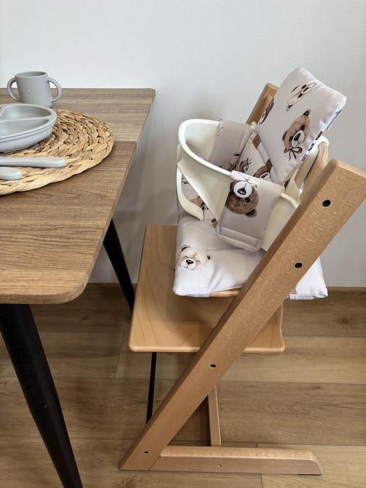 Wodoodporne poduszki Stokke Tripp Trapp Baby Set misie beż