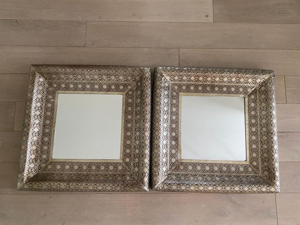 Marokanskie lustra Zara Home 2 sztuki