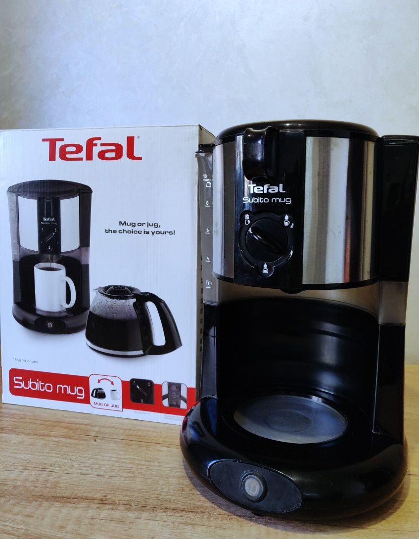 Кавоварка крапельна TEFAL Subito Mug CM290838 кавомашина кофеварка