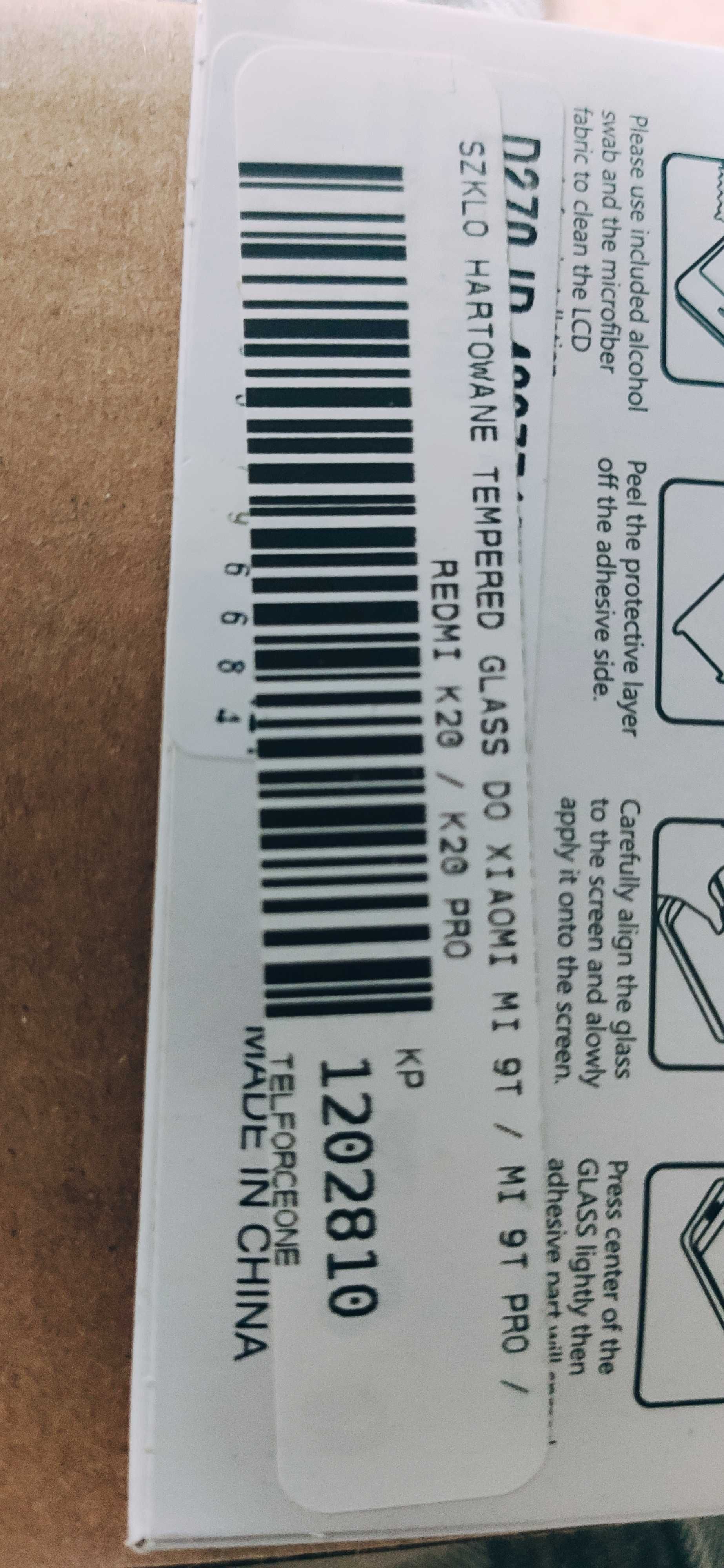 Szkło hartowane XIAOMI MI 9T / MI 9T PRO / REDMI K20 / K20 PRO