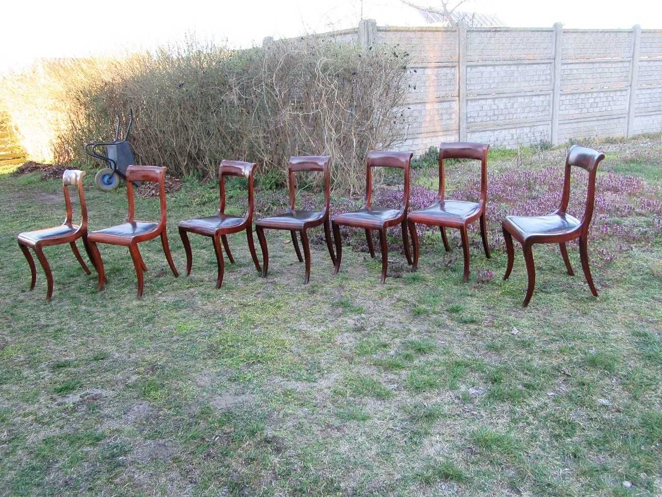7x krzesła Biedermeier