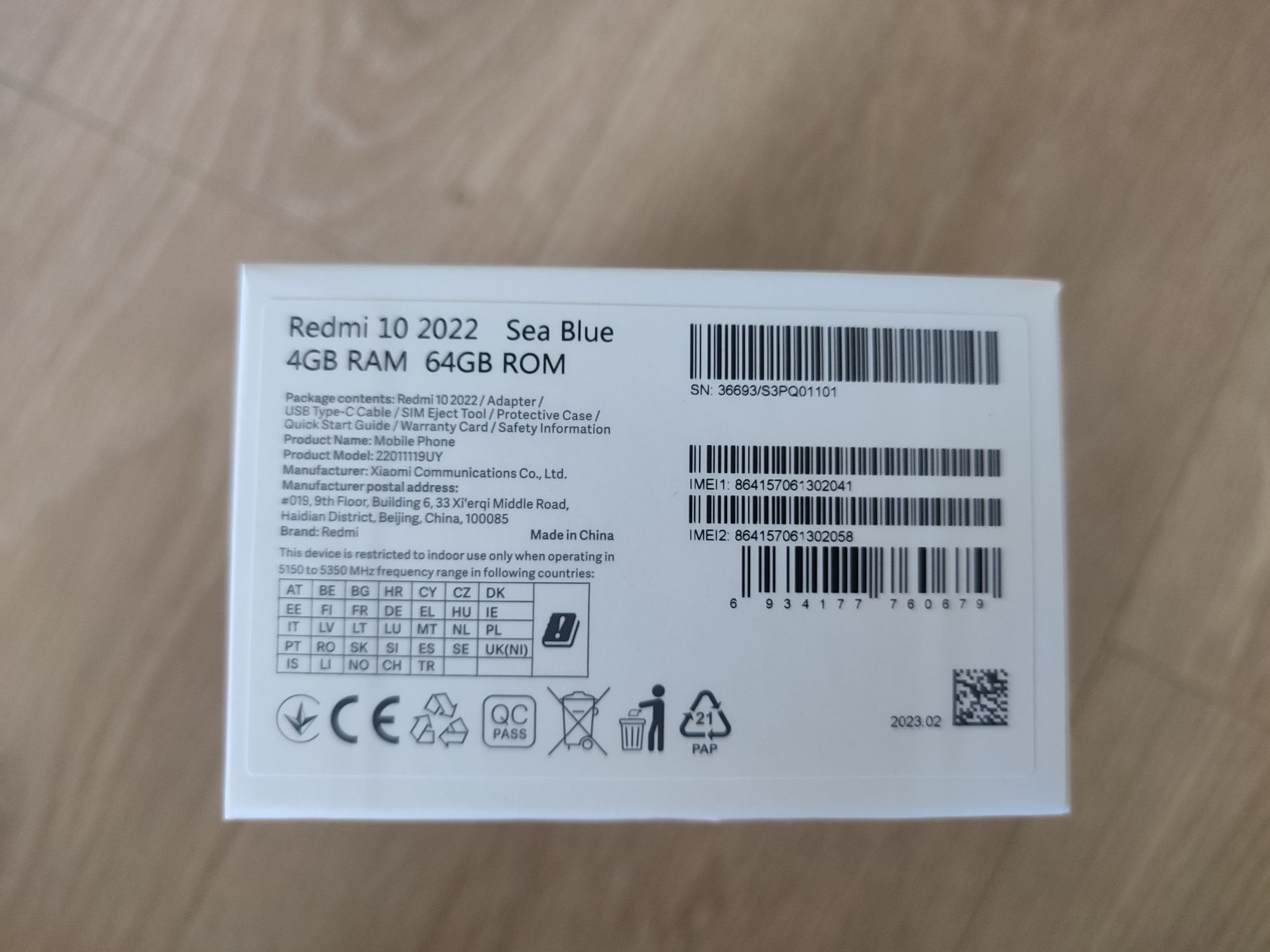 Redmi 10 2022 4/64 Gb NFC