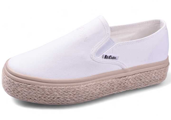 Buty Damskie Lee Cooper Espadryle Wsuwane Trampki 2430 platforma r.41