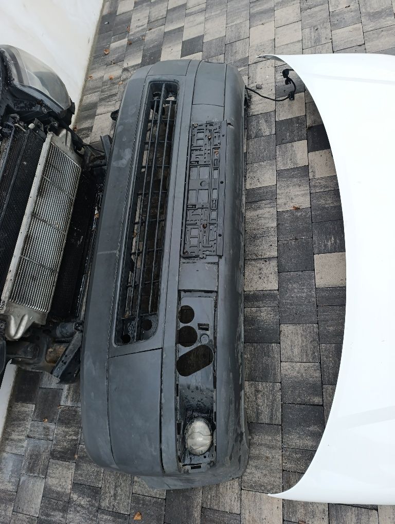 Kompletny przód VW t5 lift biały LB9A maska zderzak lampy pas przedni