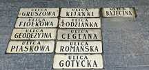 Tablice ulic Łodzi
