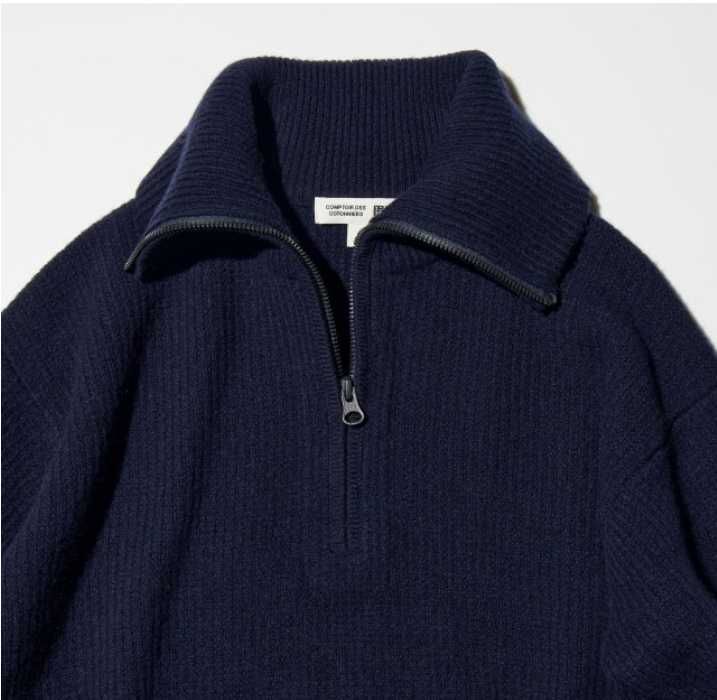 Светр з молнією з вовни преміум якості Uniqlo XS
