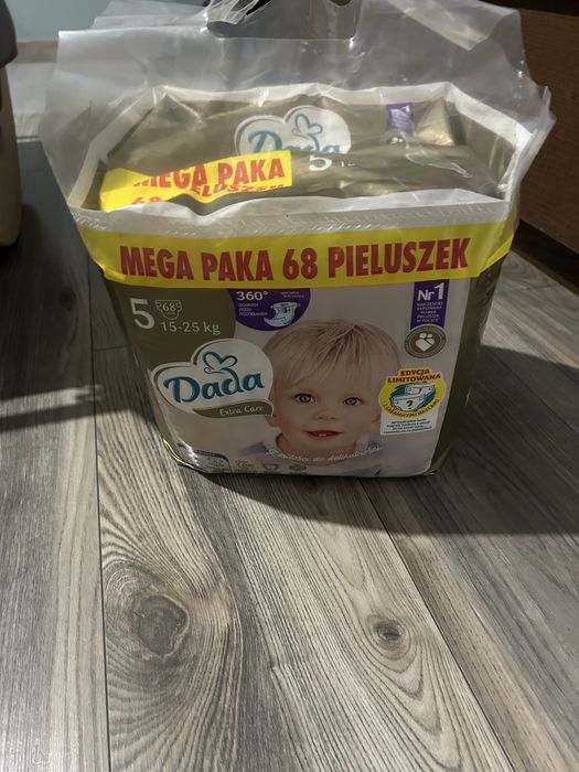 Pieluszki Dada Extra Care Mega Paka 68szt rozmiar 5 nowe tanio!