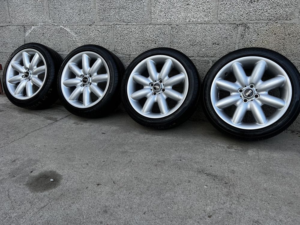 Oryginalne Alufelgi R17 4x100 Mini Cooper Opony Letnie 205/45/17
