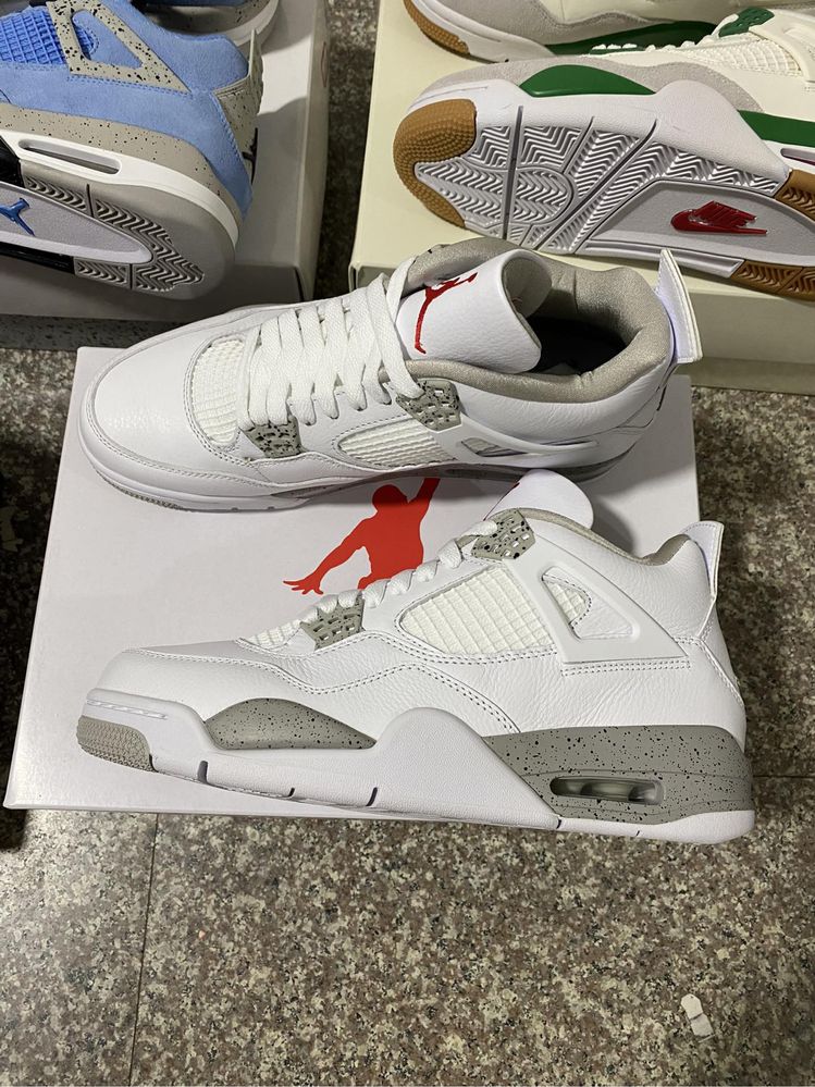 Кросівки Air Jordan 4 Retro White Oreo Джордан ретро білі орео