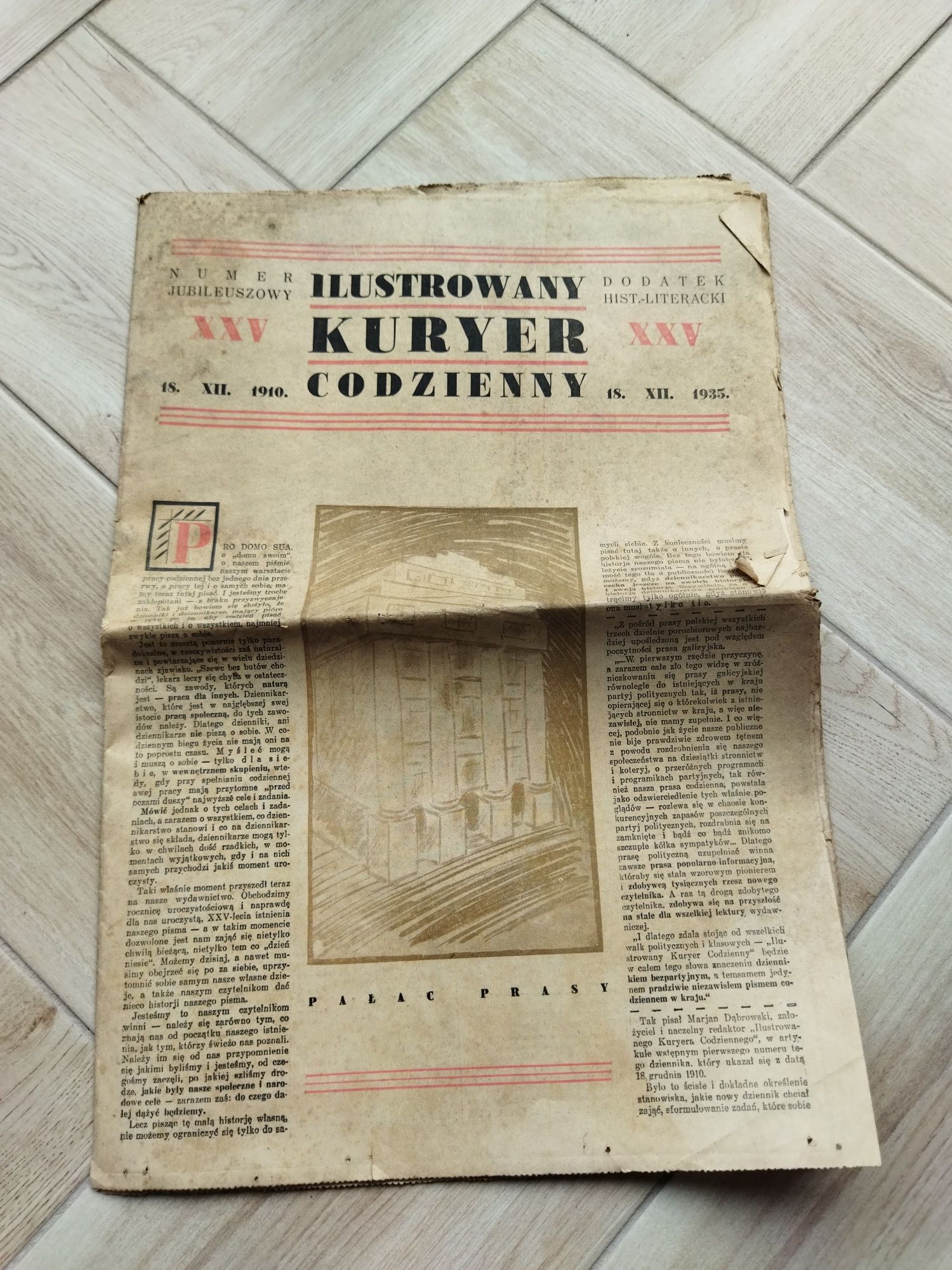 Dodatek hist.-literacki do Ilustrowanego Kuryera Codziennego '35