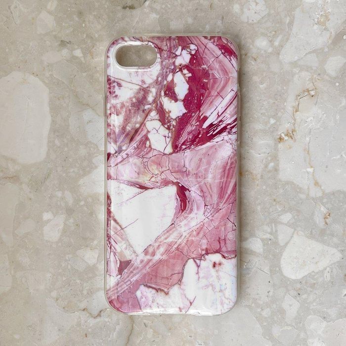 Etui Żelowe Wozinsky Marble Marmur Samsung Galaxy A72 4G - Różowy