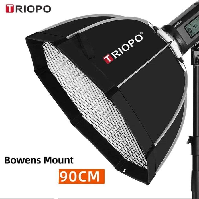 TRIOPO 55/65/90/120 см софтбокс складний | з сотами | Bowens |октобокс