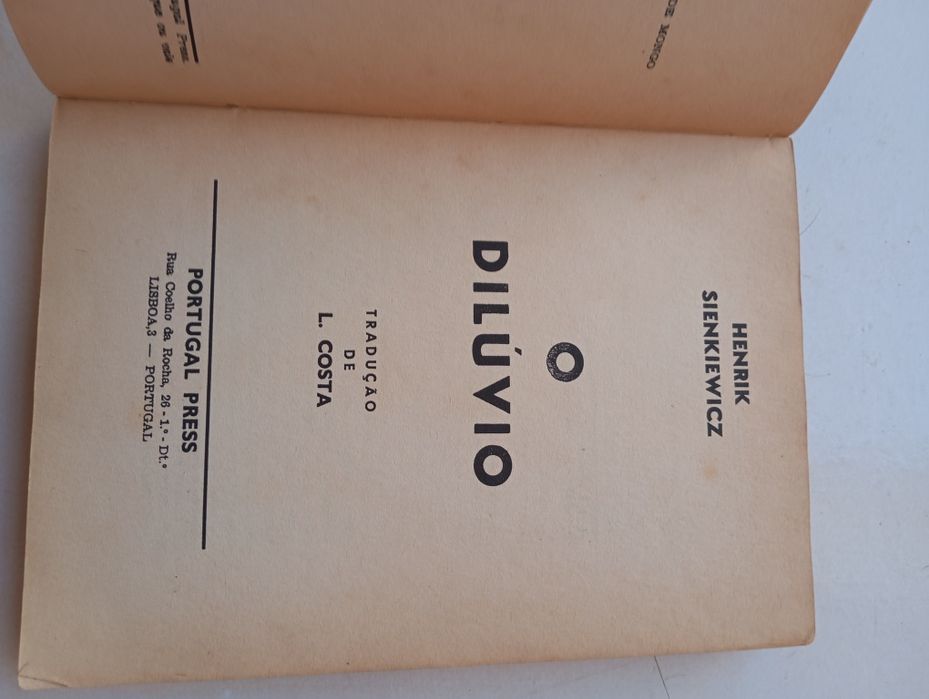 Henrik Sienkiewicz - O dilúvio (autor Prémio Nobel)